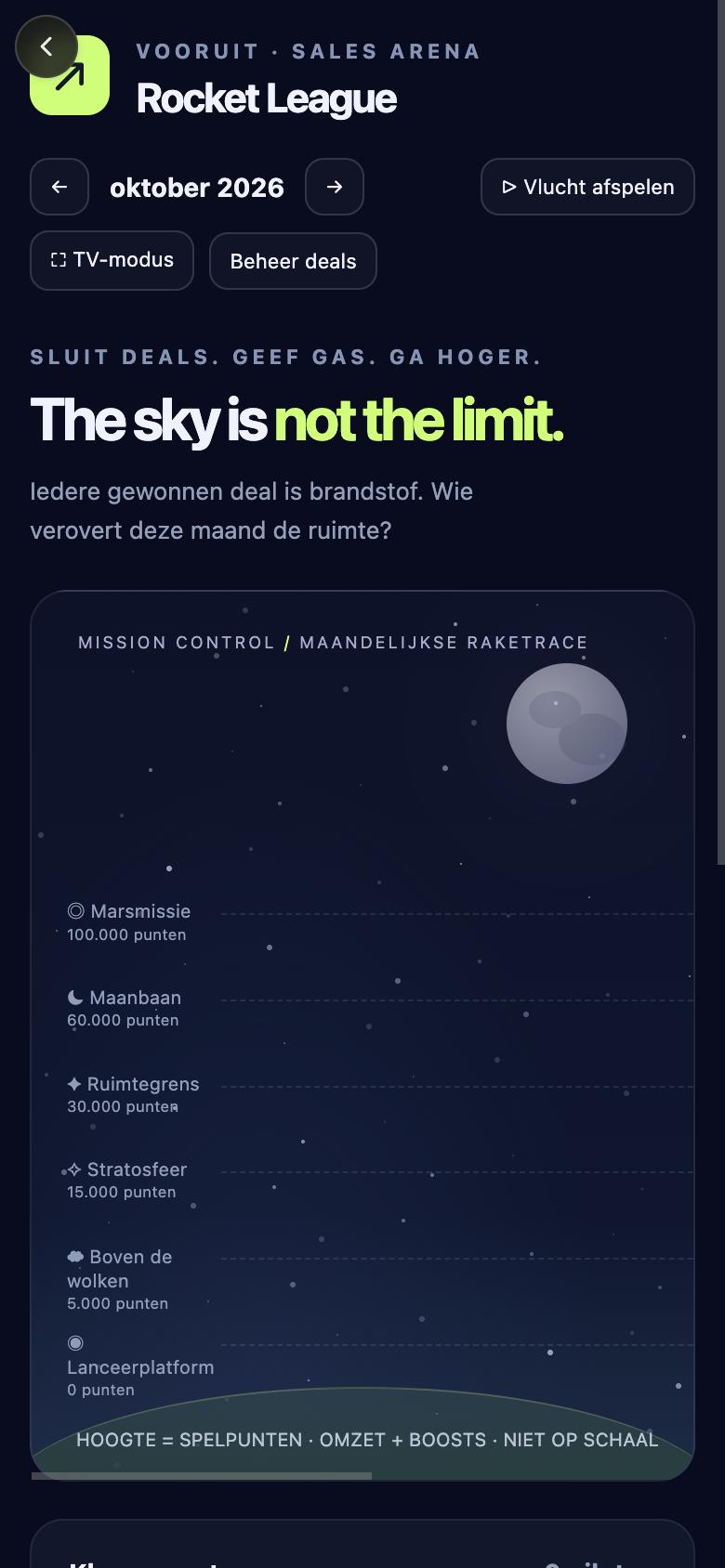 Een mini-app schermvullend geopend in de Chat app